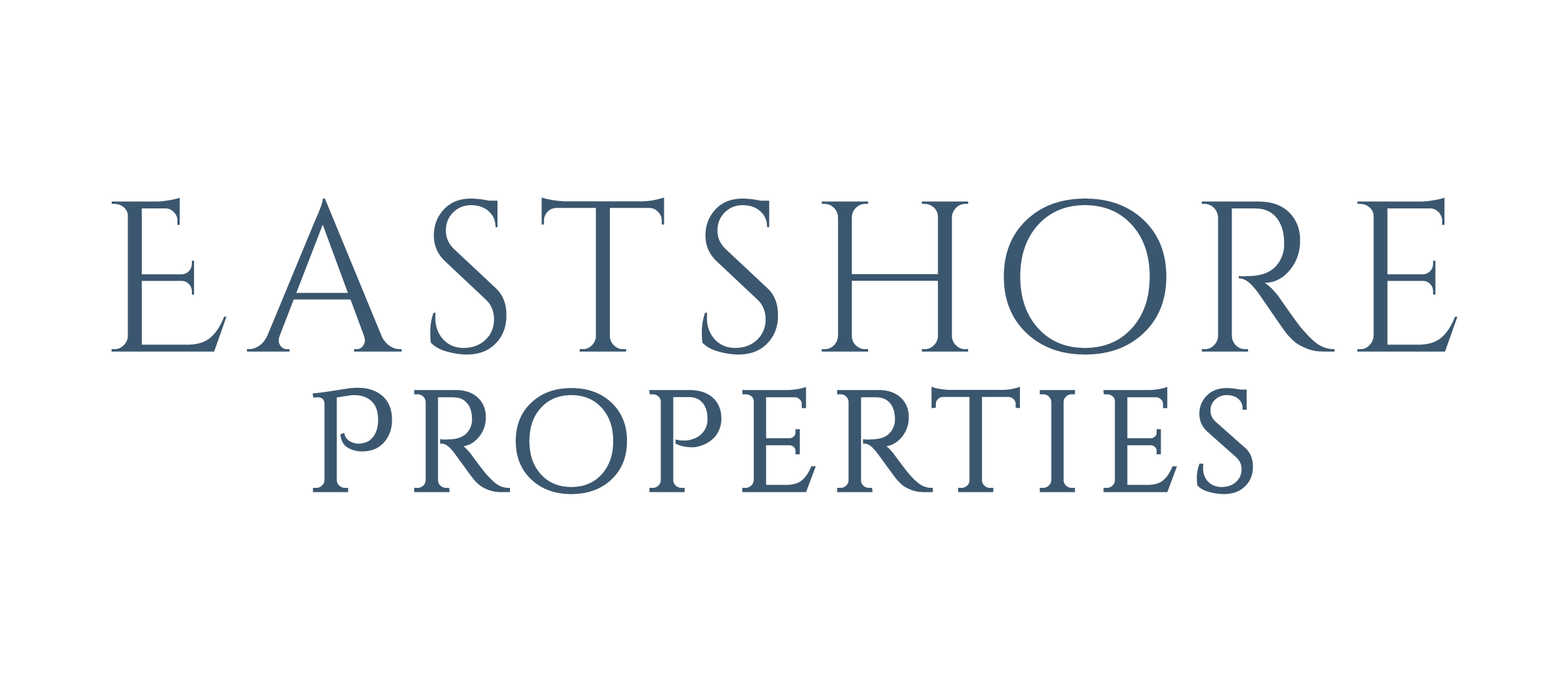 a green background with the words east shore properties on it